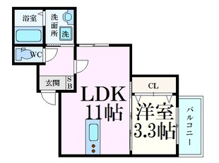 ＣＯＣＯＡＳ廿日市駅前の物件間取画像